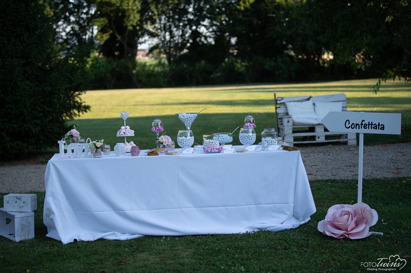 confettata matrimonio tema lavanda